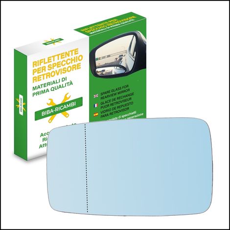 Vetro specchio retrovisore azzurrato asferico sx compatibile per audi 80 dal 198 (1/2)