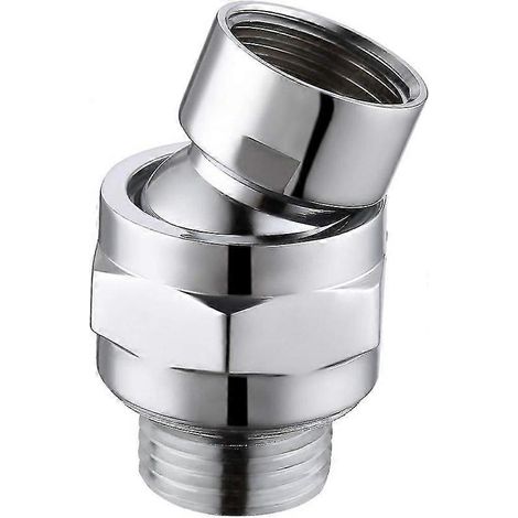 Raccord de douche à rotule, pommeau de douche réglable, adaptateur à rotule pivotante en laiton pour bras de douche (1/5)