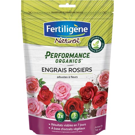 Engrais Granulés Rosiers, Arbustes à Fleurs 700 g - Résultats dès 1 Semaine - A Base d'extraits de végétaux enrichi en Guano Marin - pour 14m² (1/3)