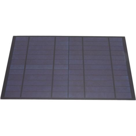 Panneau Solaire 6V 10W Polycristallin Chargeur Portable pour Camping Randonnée Alpinisme (1/4)