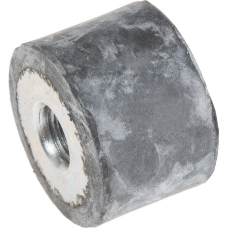 Plot antivibratoire femelle RS PRO M5 Ø 15mm en Caoutchouc naturel ( Prix pour Sachet de 4 )