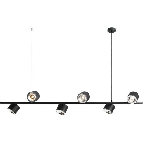 [NEUWERTIG] B-Ware Euluna Hängeleuchte Bot Deckenlampe Pendelleuchte Lampe 6 Flammig Gu10 Schwarz