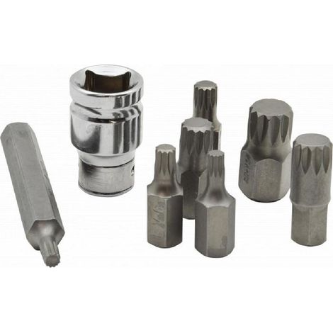 Jeu de 12 embouts XZN multipans M5 a M14 (1/2)