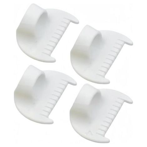 4 Pièces Guide de Couture pour Machine à Coudre，Mini Règle à Doigt en Plastique avec Échelle Gabarit de Couture à Main pour Couture Régulière Jauge de Couture pour Patchwork, Quilting Accessoires 4mm (1/4)