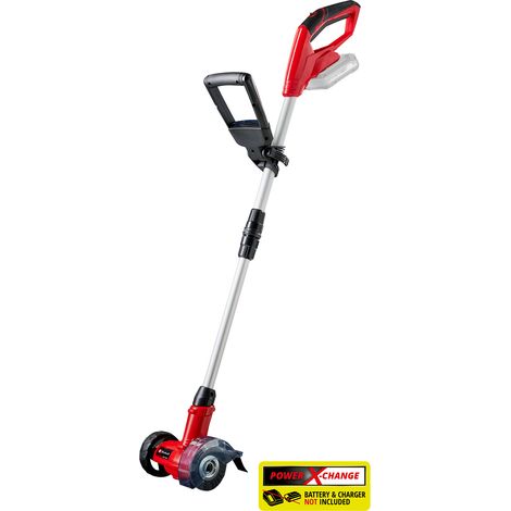 Einhell Nettoyeur de joints sans fil GE-CC 18 Li Solo PXC (18 V, Diamètre des brosses 10 cm, Livré avec accessoires) Livré sans Batterie ni Chargeur