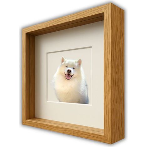 Cadre 3D - 30x30 cm - En Mousse - Pour Photos Et Loisirs Créatifs - Naturel - 1 Pièce (1/5)
