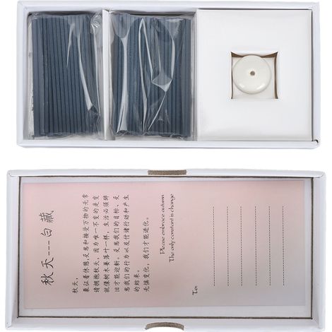 Räucherstäbchen-Set, japanisch, stilvoll, handgefertigt, entspannend, mit Halter, für Zuhause, Yoga, Hotel, blaue Räucherstäbchen (1/5)