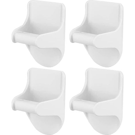 Juego de 4 soportes de pared para botellas de spray, no requiere perforación, para cocina, baño, armario, puerta de almacenamiento soporta hasta 2,3 kg.