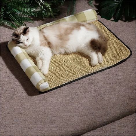 Tapis Rafraîchissant Pour Chat Et Chien, Été, Kaki Taille M