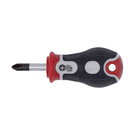 Destornillador philips de carrocero con eje PH2x25mm y mango bimaterial de 13,5x4cm (1/2)