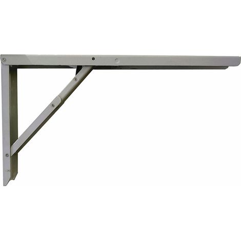 Abat-Table Pliante Acier Carré Argent 30x52cm (1/3)