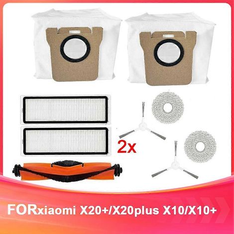 X20+ Ersatzteilset kompatibel mit Saugrobotern, Ersatzteilset, komplettes Wartungsset, Ersatzzubehör für die automatische Reinigung. (1/5)