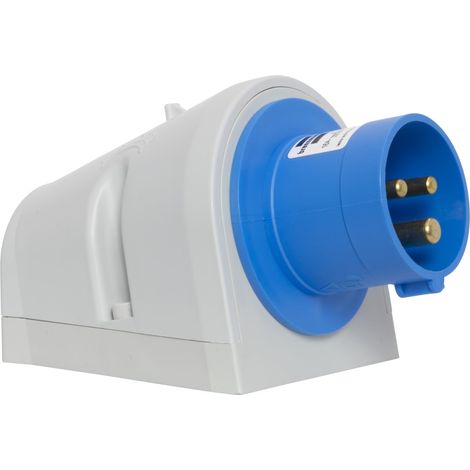 Brennenstuhl Spina CEE a Parete a 3 Poli, Spina Industriale a Muro 230V/16A, Ideale per Utilizzo Esterno e Interno, Cantieri, Industria, IP44, 16A (1/3)