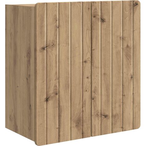 Mobiletto a muro Rovere Artigianale 59 x 31 x 64 cm vidaXL