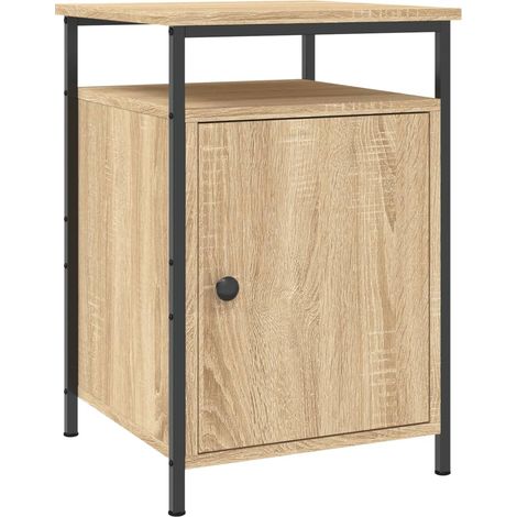 Comodino con ampio spazio di archiviazione 40 x 42 x 60 cm in legno ingegnerizzato e ferro DEC033872
