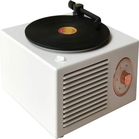 Platine vinyle rétro avec enceinte Bluetooth - Enceinte basse classique et mignonne pour filles (1/5)
