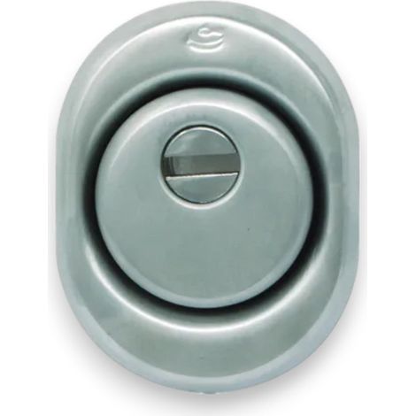 Defender per porte blindate con corpo in acciaio satinato Cipierre 325C - 18x8xH18 mm (1/2)