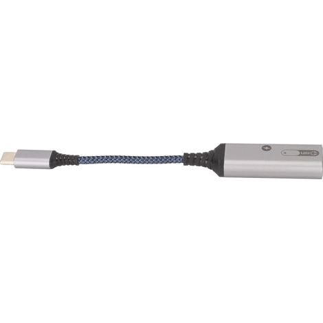 Câble adaptateur USB-C vers jack 3,5 mm 2 en 1, charge rapide QC PD 60 W, longueur 16 cm, compact et portable pour la maison, le bureau et les voyages (1/5)