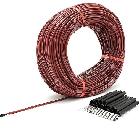 φ3 mm 12 kΩ 33 Ω Kohlefaser-Heizdraht 200 °C Hochtemperatur-Ferninfrarot-Silikonkautschuk-Fußbodenheizung
