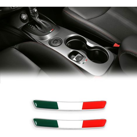 Adesivi 3D Italia per Leva Cambio 500X Sport, Set da 2 HQ, 8 x 49 mm (1/3)