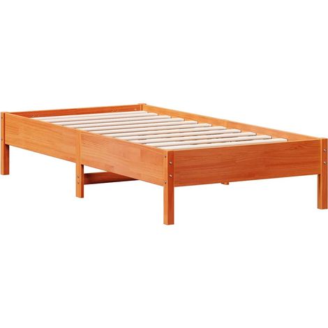 Maison Exclusive - Letto senza Materasso Marrone Cera 75x190 cm in Legno di Pino (1/5)