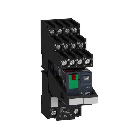 Relais Harmony RXM 4CO 6A 230VAC avec test LED - RXM4AB2P7PVS