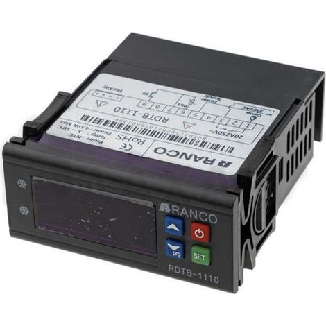 Controlador Digital Ranco RDTB-1110  230V  1 Relé 16A  Rango -50 a +50ºC  Termostato Profesional para Frío