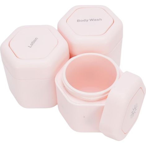 3-Piece Travel Containers, Wide Mouth Leakproof Jars with Magnetic Connection, Reusable Toiletry Containers for Lotion, Body Wash, Creams (1/5)