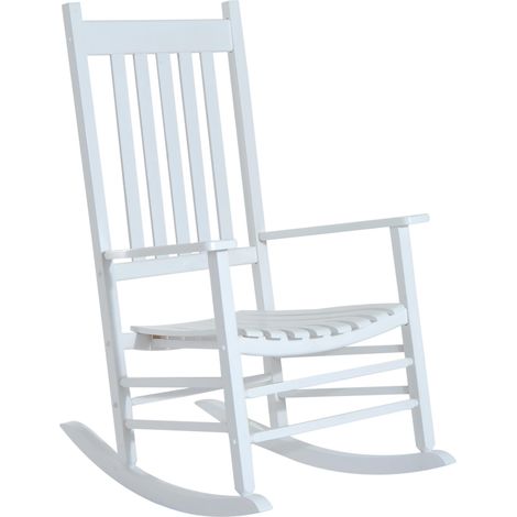Chaise à bascule en bois avec accoudoirs, 69 x 86 x 115 cm (1/5)