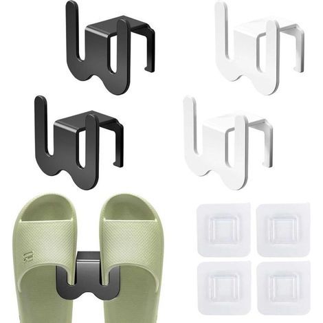 4 Pièces Porte-chaussures Muraux, étagère à Chaussure à Suspendre, Organisateur Chaussure, Support Chaussures Gain de Place, pour Entrée, Salon, Salle de Bain, Balcon, Couloir (1/4)