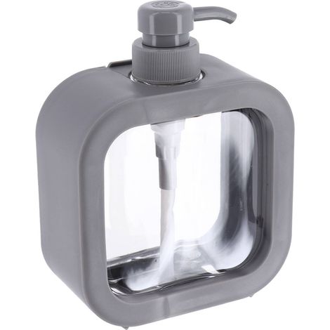 Distributore di sapone in pe e pp da 500 ml - grigio - Tendance