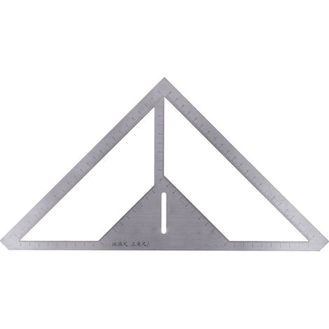 Équerre de mesure triangulaire multifonction pour carrelage, règle de drainage au sol, outil de calepinage d’angle précis.