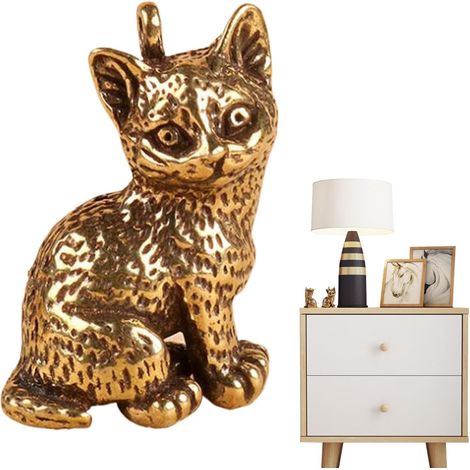 aus Messing kleine Katzenfiguren aus Messing hängende
