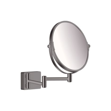 Hansgrohe AddStoris - Wand-Kosmetikspiegel, Chrom schwarz gebürstet 41791340 (1/4)
