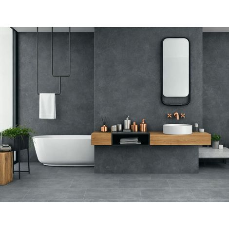Panneau mural et sol étanche sans PVC ROTH NATURA - 642x315mm Ep. 3mm (3,43 m²) coloris Ardoxyde (1/3)