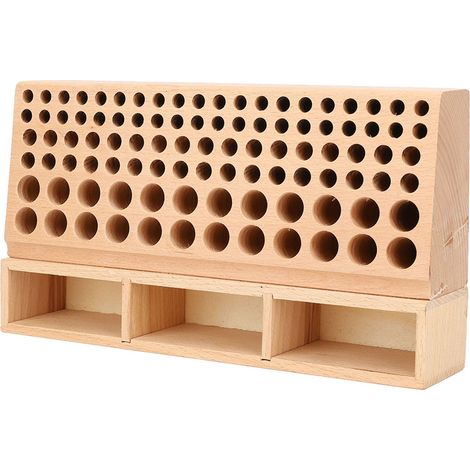 Aufbewahrungsregal mit 98 Löchern für Lederbearbeitungswerkzeuge, Bastelaufbewahrungsbox, Organizer (1/5)