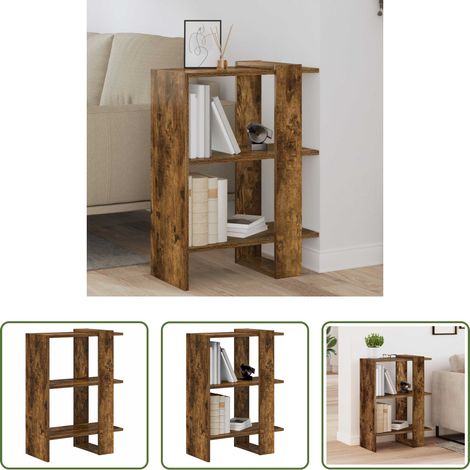 Holzregal - Bücherregal Geräucherte Eiche 52 x 25 x 71,5 cm Holzwerkstoff (1/5)