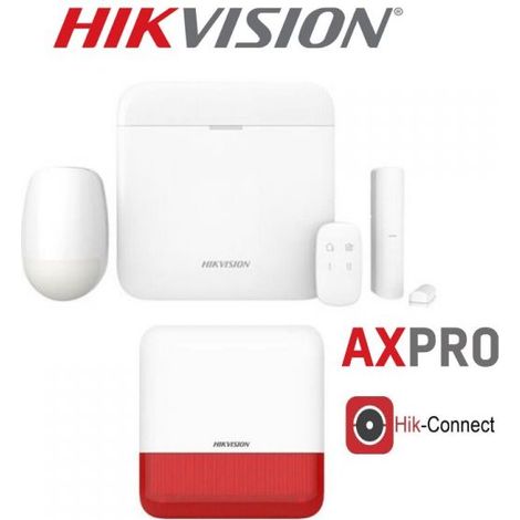 KIT ALLARME HIKVISION AXPRO GSM ANTIFURTO CASA SENZA FILI SIRENA WIRELESS WIFI