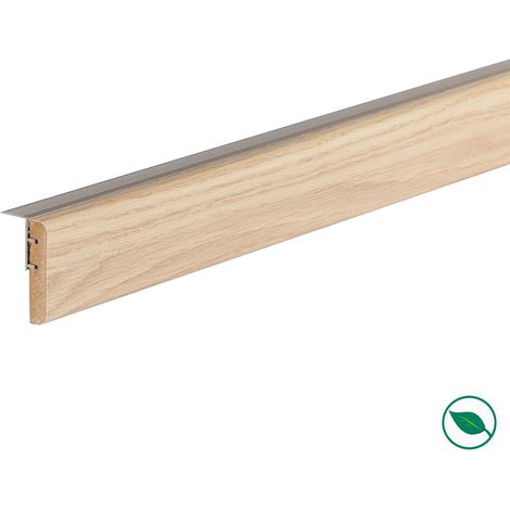 Forestea – Profilé de transition stratifié pour rénovation d'escalier 1300 x 56 x 12 mm – Matériau PEFC 70% – Compatible escaliers droits et quart tournant