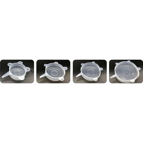 Silikon-Deckel, flexibles Design, hitzebeständig, 6.5-9.5-11.5-14.5cm (1/2)
