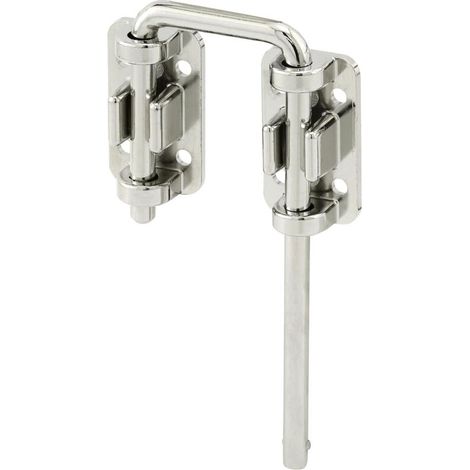 Serratura ad anello per porte scorrevoli per patio: aumenta la sicurezza della tua casa, installa una sicurezza extra per bambini, barra in acciaio temprato da 6 cm con base stampata