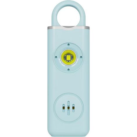 2 pezzi di allarme personale, allarme ad anello con segnale LED da 130 dB, portachiavi di ricarica USB di tipo C, allarmi tascabili per bambini, donne, anziani e studenti