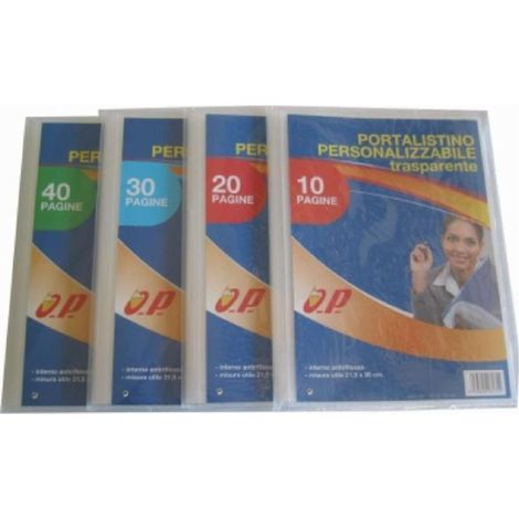 Portalistino 22X30 30Ff. Personalizzati X1