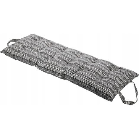 Home-Styling-Collection Cuscino da giardino moderno nero e bianco