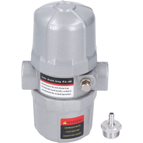 Purgeur automatique pour réservoir de stockage d'eau et de compresseur d'air pneumatique à vis, vanne de purge automatique G1/2 po