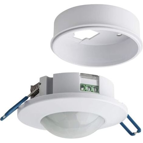 AGE Détecteur de mouvement intérieur –Montage encastré ou en saillie –Capteur infrarouge 6m 360° –Max. 1200W pour lampes incandescentes (1/5)