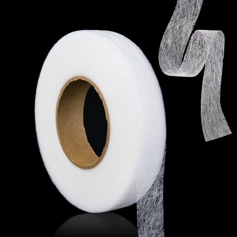 Saumband zum Aufbügeln, 64m Saumband, Saumband zum Aufbügeln Breite 20mm, Saumband zum Aufbügeln zum Nähen von Stoffen, Hosen, Vorhängen, Kleidung (1/5)