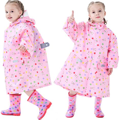 Imperméable enfant, imperméable fille, imperméable garçon, poncho imperméable, combinaison imperméable légère à séchage rapide, veste softshell pour activités sportives et scolaires, taille neutre 95-