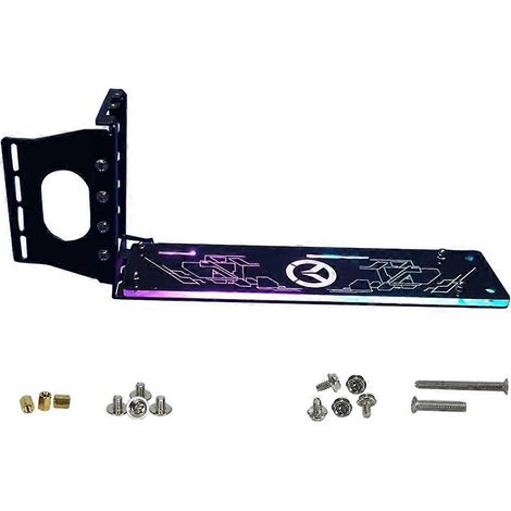 Support de montage vertical pour carte graphique PCI-E avec LED RGB 5V 12V-5V- (1/5)