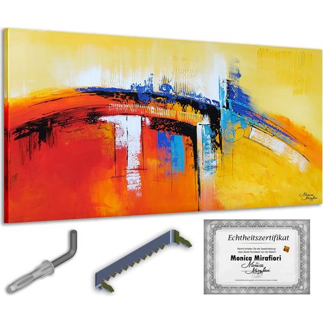 Monica Mirafiori I 100% DIPINTO A MANO I Quadro Eternità 140x70cm  Quadro dipinto a mano  Quadro acrilico  Quadro acrilico molto grande I Arte moderna I Quadri d'arte (1/5)